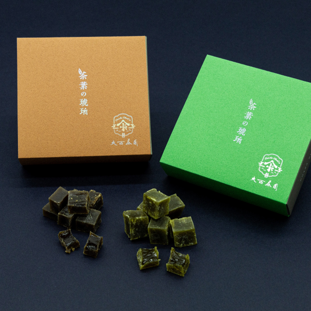 琥珀糖・茶葉の雫パッケージ